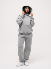 Solid Color Hooded Sweatshirts Two Piece Pants Set MIL-T088 