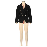 Solid Color Long Sleeve Blazer Coats AIL-AL288