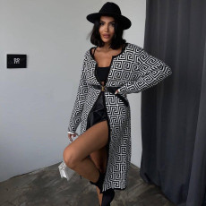 Fashion Long Sleeve Knits Sweater Long Coat GYSF-M4064