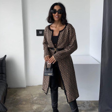 Fashion Long Sleeve Knits Sweater Long Coat GYSF-M4064
