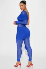 Single Shoulder Long Sleeve Patchwork Jumpsuit GXYF-H0417