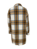 Plaid Cardigan Long Thin Jacket LSD-2265