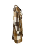 Plaid Print Long Sleeve Long Shirt Coats LSD-2264