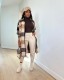Plaid Print Long Sleeve Long Shirt Coats LSD-2264
