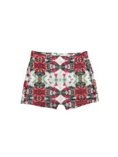 Christmas Printed Skinny Athletic Fit Shorts DAI-A181