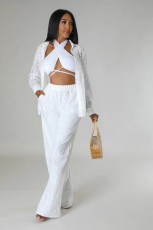 Solid Color Long Sleeve Jumpsuit WSM-A5373
