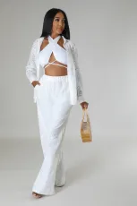 Solid Color Long Sleeve Jumpsuit WSM-A5373