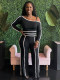 One Shoulder Long Sleeve Pants Suit SFY-TW591
