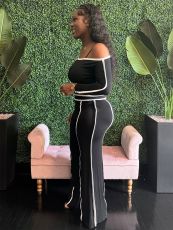 One Shoulder Long Sleeve Pants Suit SFY-TW591