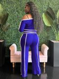 One Shoulder Long Sleeve Pants Suit SFY-TW591