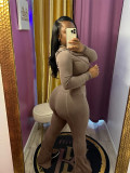 Fashion Hooded Long Sleeve Flare Pants 2 Piece Set CH-HR24063