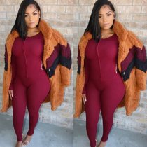 Plush Patchwork Warm Long Coat GDIM-D2430