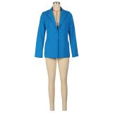 Solid Color Long Sleeve Loose Blazer AIL-AL304