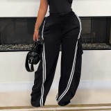 Casual Loose Patchwork Straight Pant LSD-2262