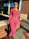 Fashion Hooded Long Sleeve Flare Pants 2 Piece Set CH-HR24063