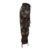 Camouflage Print Lantern Loose Drawstring Pants LSD-LD2278