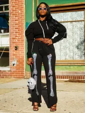 Hooded Sweatshirt Hot Drill Pants Suit SH-S391291