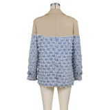 Contrast Color Patchwork Blazer Coat ZSD-G0704