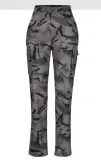 Camouflage Print Slim Straight Pants GYZY-8935