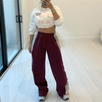 Fashion Patchwork Loose Pants QOUY-M6024