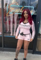 Pre Order: About 7 work days shipping Print Long Sleeve V Neck Shorts Suit YUEM-220250