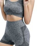 Casual Yoga Sports Vest Two Piece Shorts Set YUEM-220244