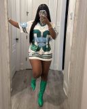 Sport Print Short Sleeve Rugby T-shirt YUEM-220240