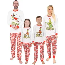 Christmas Print Pajamas Parent-Child Family Suit GSGS-0695