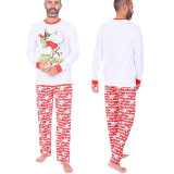 Christmas Print Pajamas Parent-Child Family Suit GSGS-0695