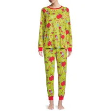 Christmas Print Casual Pajamas Parent-Child Suit GSGS-0701