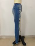 Fashion Holes Tassel Jeans LSD-2270