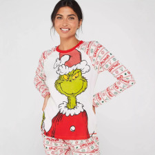 Christmas Printed Parent-Child Pajama Set GSGS-0696