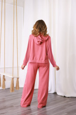Solid Color Loose Hooded Two Piece Pants Set BLX-93004