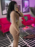 Sport Tight Zipper Flare Sleeve Padded Suit CH-24066