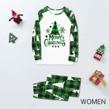 Christmas Print Plaid Patchwork Loungewear Parent-child Set GFTM-JJF32-889