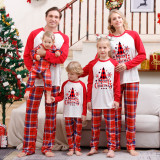 Christmas Printed Colorblocked Parent-Child Pajama Set GFTM-JJF103-3