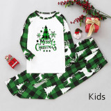 Christmas Print Plaid Patchwork Loungewear Parent-child Set GFTM-JJF32-889