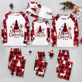 Christmas Print Plaid Patchwork Loungewear Parent-child Set GFTM-JJF32-889