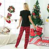 Christmas Printed Short Sleeve Parent-child Home Set GFTM-JJF53-806