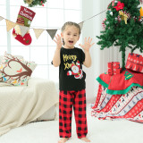 Christmas Printed Short Sleeve Parent-child Home Set GFTM-JJF53-806
