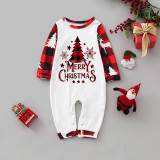 Christmas Print Plaid Patchwork Loungewear Parent-child Set GFTM-JJF32-889