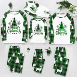 Christmas Print Plaid Patchwork Loungewear Parent-child Set GFTM-JJF32-889