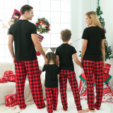 Christmas Printed Short Sleeve Parent-child Home Set GFTM-JJF53-806