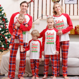 Christmas Printed Colorblocked Parent-Child Pajama Set GFTM-JJF103-3