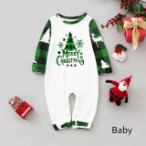 Christmas Print Plaid Patchwork Loungewear Parent-child Set GFTM-JJF32-889