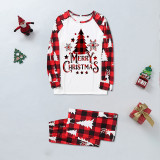 Christmas Print Plaid Patchwork Loungewear Parent-child Set GFTM-JJF32-889