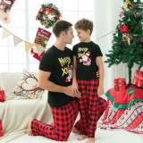 Christmas Printed Short Sleeve Parent-child Home Set GFTM-JJF53-806