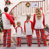 Christmas Printed Colorblocked Parent-Child Pajama Set GFTM-JJF103-3