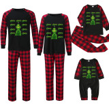 Christmas Printed Patchwork Plaid Print  Parent-Child Pajama Set GFTM-JJFA01