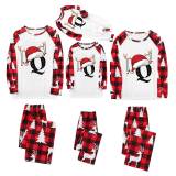 Christmas Letter Print Long Sleeve Parent-Child Pajama Set GFTM-JJF32